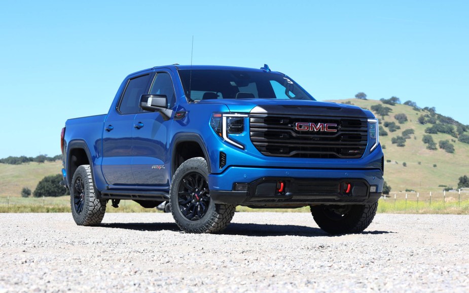 2022 GMC Sierra 1500 off-roading 