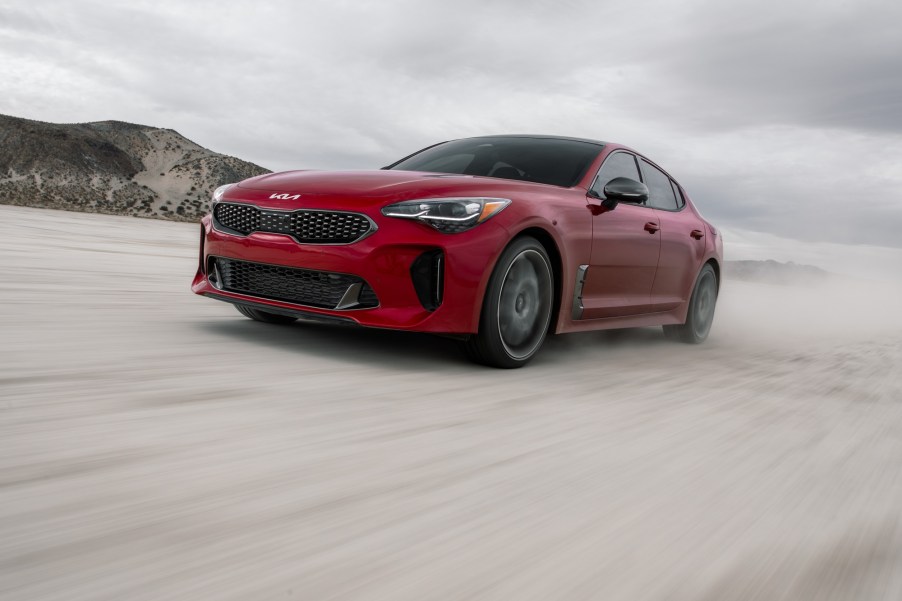 The Kia Stinger GT2 is a fast sports sedan. However, how fast is the Kia Stinger compared to other sharp sedans?