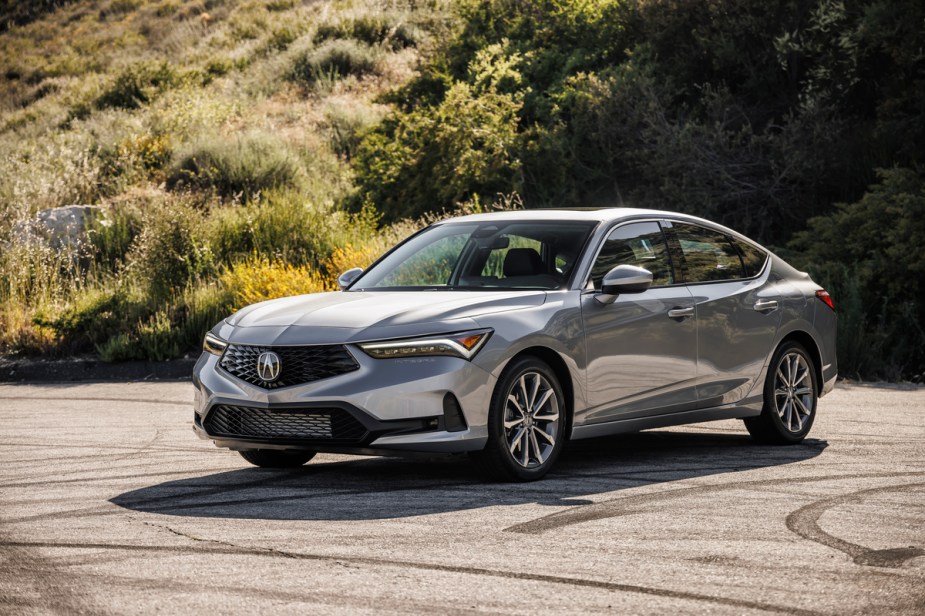 The 2023 Acura Integra parked at an angle