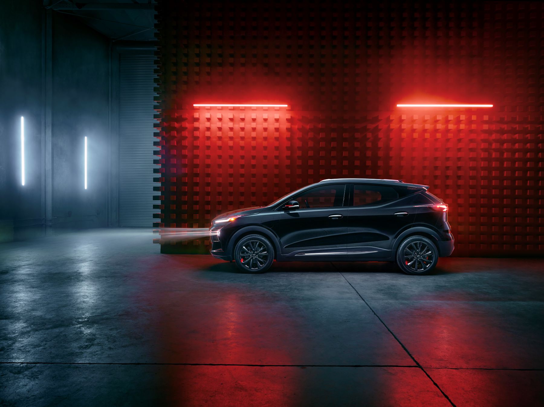 2023 Chevrolet Bolt EUV Redline Edition side profile promotional shot