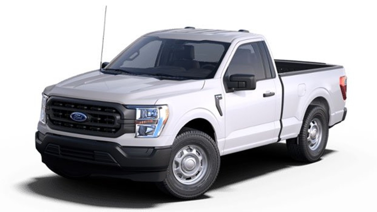 White 2023 Ford F-150 XL Regular Cab Rendering