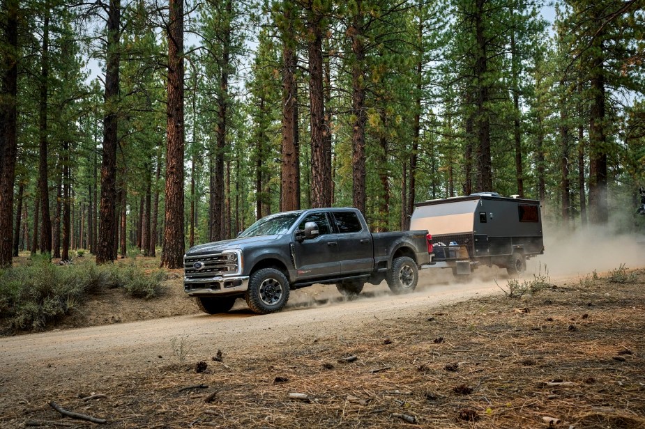 2023 Ford F-250 Tremor. Ford Super Duty trucks just broke towing and payload records.