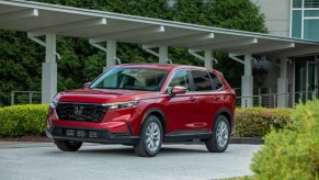 A red 2023 Honda CR-V.