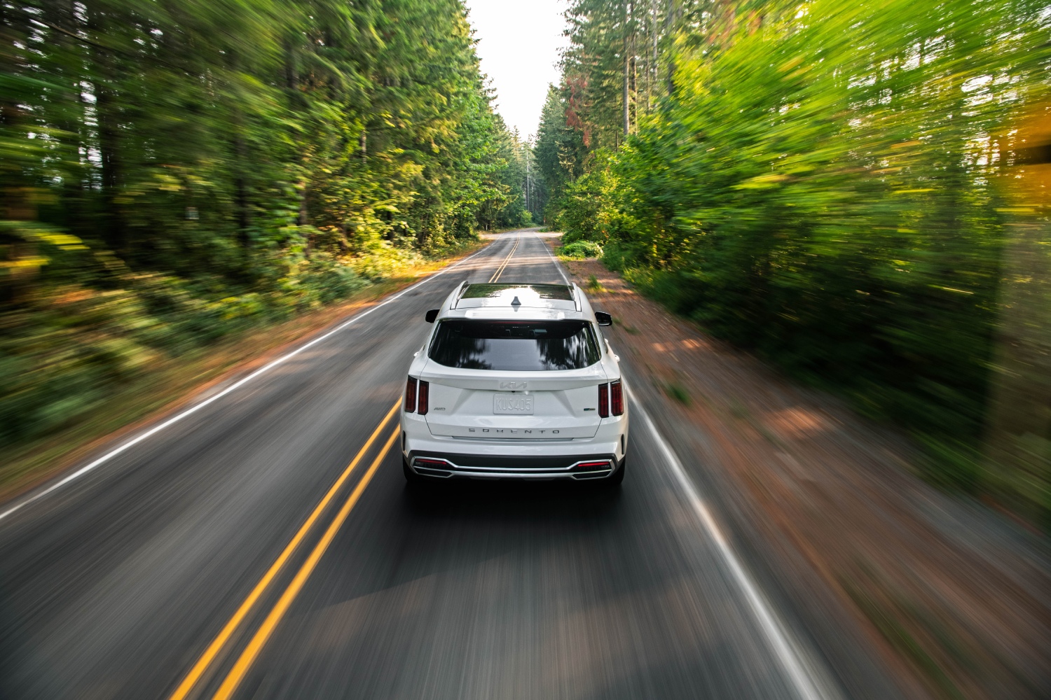 The 2023 Kia Sorento PHEV pictured here in white