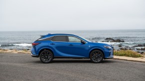 The 2023 Lexus RX 350 luxury SUV in blue