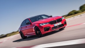 The BMW M5 Competition is one of the fastest sports sedans with AWD.