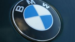 A BMW badge