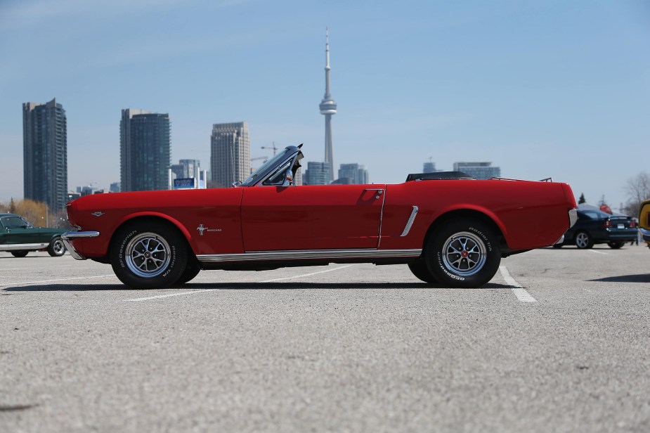 A 1965 Ford Mustang is an example of a classic Ford Mustang you could daily drive. 