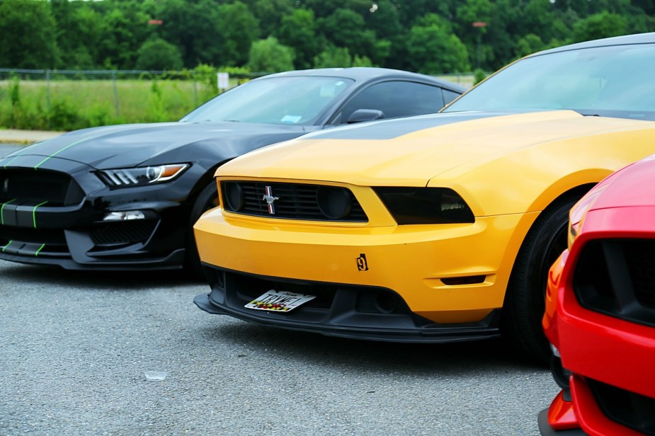 A lineup of fast street racing cars