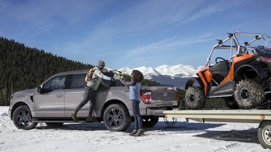 Ford F-150 Towing in the Snow