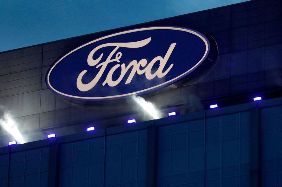 A Ford logo, whom just initiated a new buyout plan.