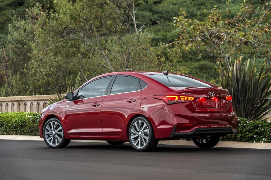 The Hyundai Accent is virtually the same car as the Kia Rio.