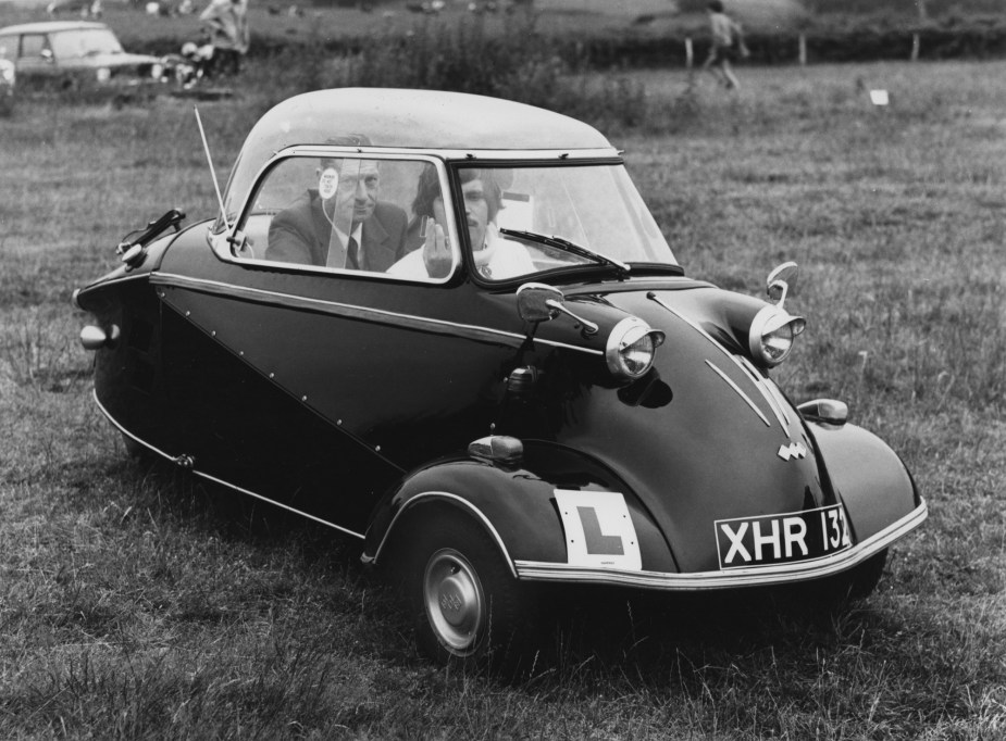 A classic shot of a Messerschmitt KR200 reveals its airplane-like shape.