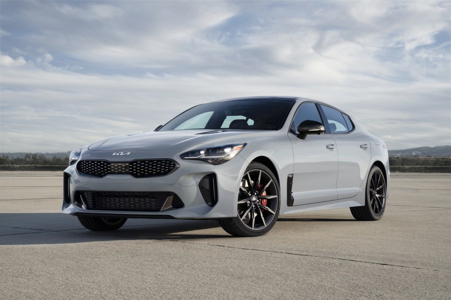 The Kia Stinger GT-Line and GT2 are two sports sedans with Top Safety Pick+ ratings.