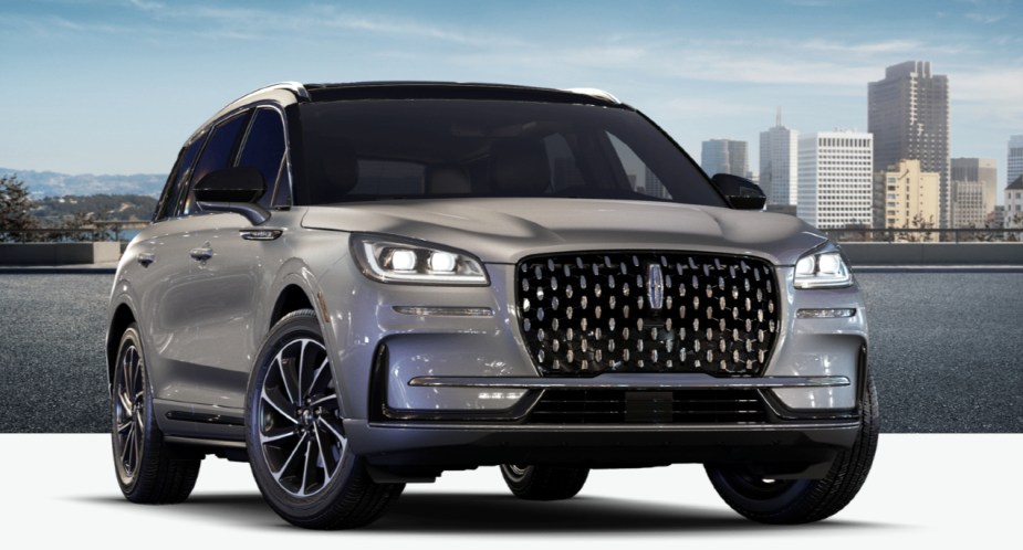 A gray 2023 Lincoln Corsair SUV. 