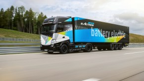 The Mercedes-Benz eActros LongHaul electric truck