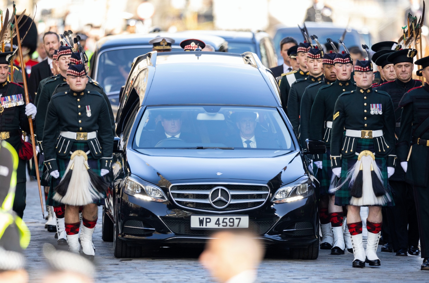 Queen Elizabeth II's hearse was a Mercedes-Benz E-Class