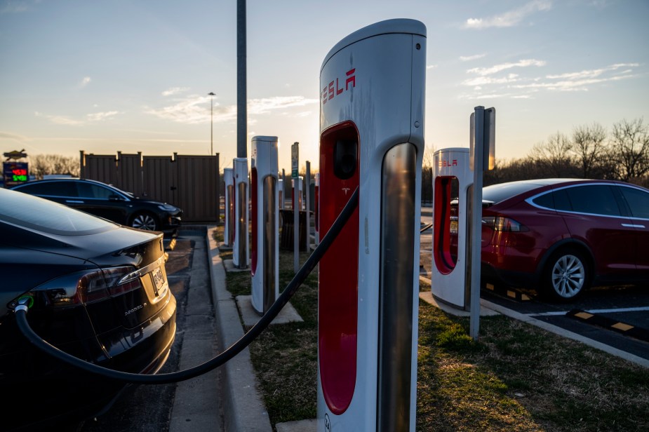 Tesla owners tap the charger sometimes before they plug in.