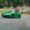 A python green Porsche 718 Boxster GTS is the basis for Santa's sleigh alternative.