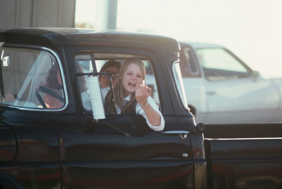 A person imitating road rage, however, it is important to prevent road rage.