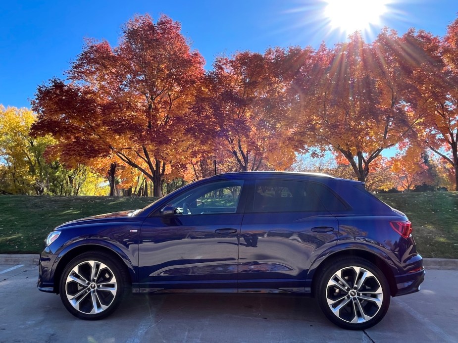 A side view of the 2022 Audi Q3