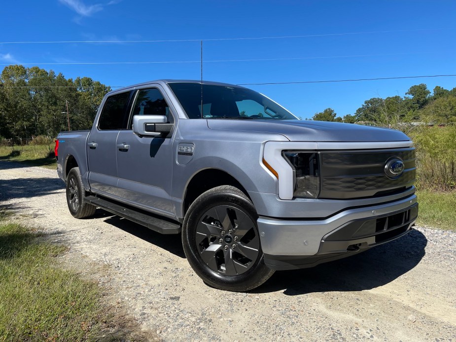 2022 Ford F-150 Lightning off-roading