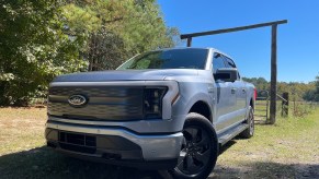 2022 Ford F-150 Lightning off-roading