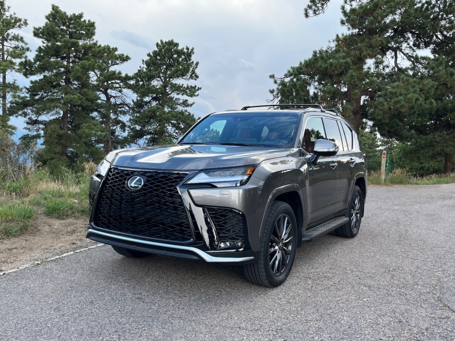 2022 Lexus LX600 exterior in nature