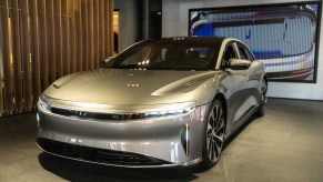 A 2022 Lucid Air, one of the fastest EVs on the market.