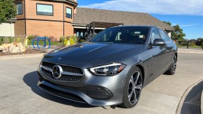 A front view of the 2022 Mercedes-Benz C-Class