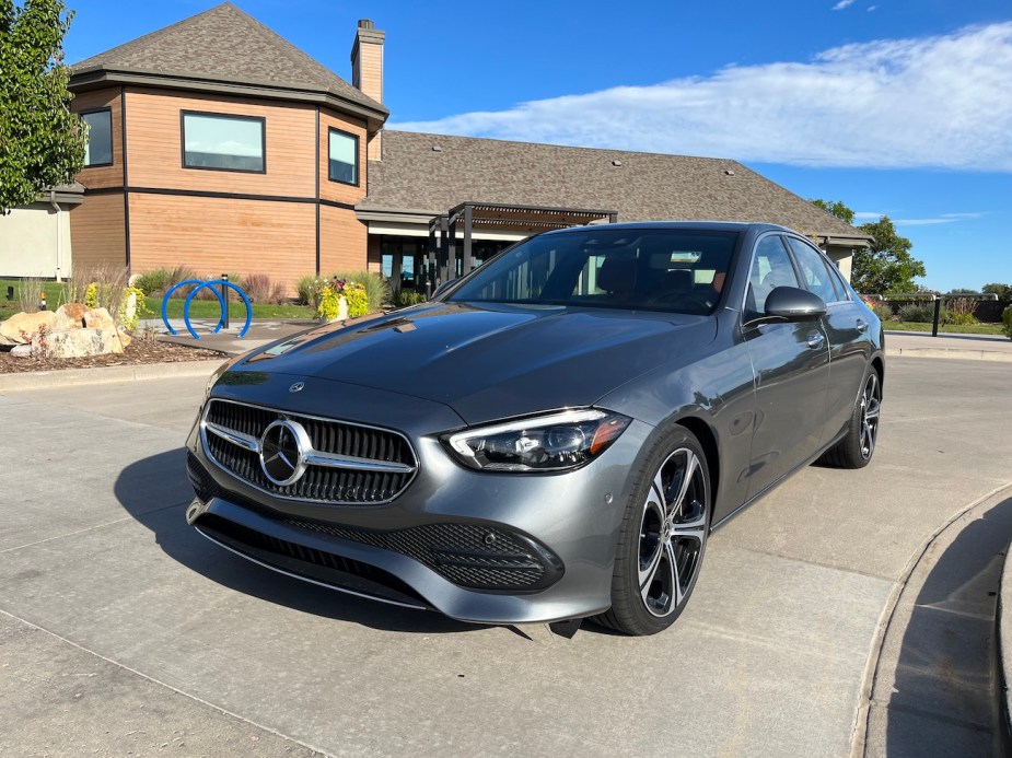 A front view of the 2022 Mercedes-Benz C-Class