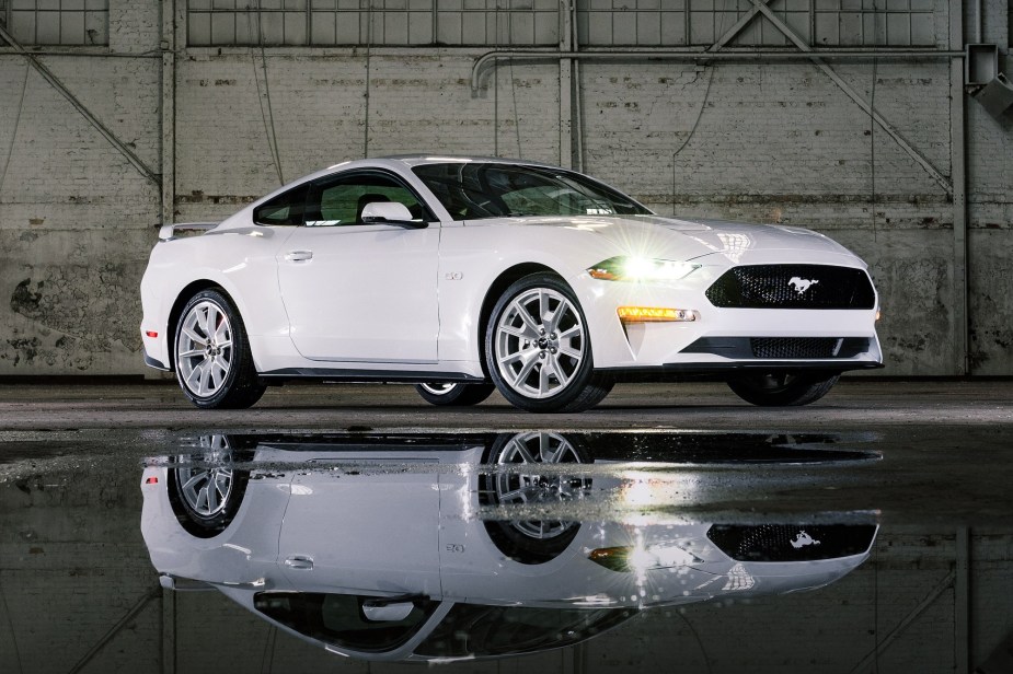 The 2022 Ford Mustang GT Premium is a grand tourer-esque muscle car.