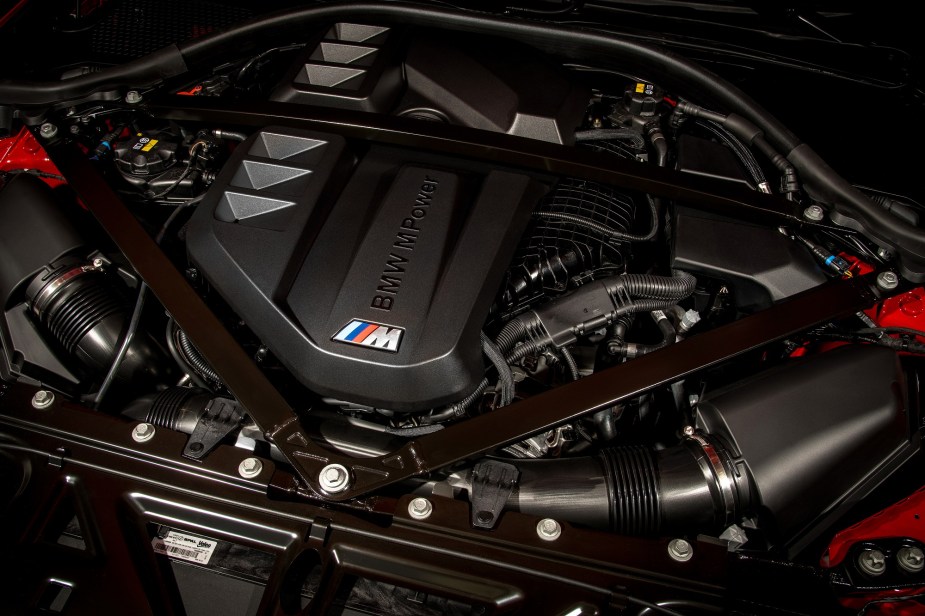 A 453-horsepower S58 inline six-cylinder engine.