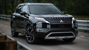 A black 2023 Mitsubishi Outlander PHEV