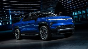 2024 Silverado EV RST in blue