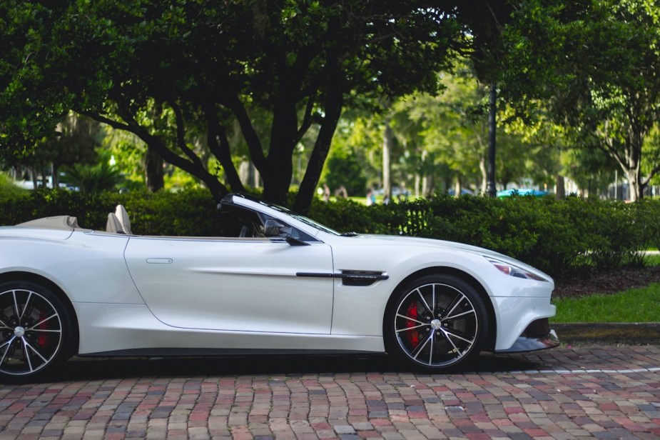 A side view of an Aston Martin