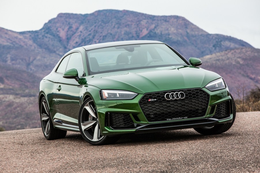 The Audi RS 5 is a sports car coupe with AWD and explosive power.