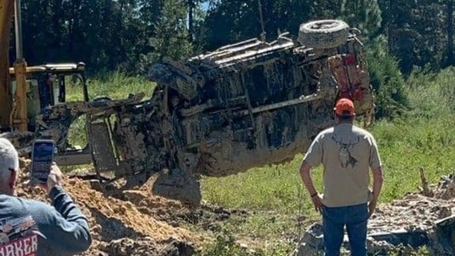 Buried race cars