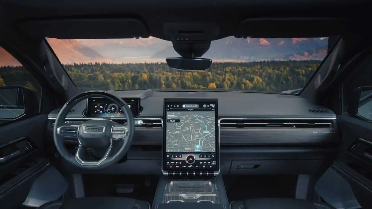 Dashboard View GMC Sierra EV