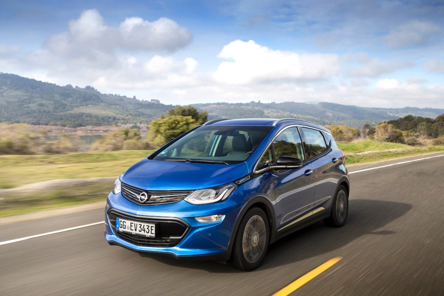 EVs worst range cold weather: Opel Ampera-e