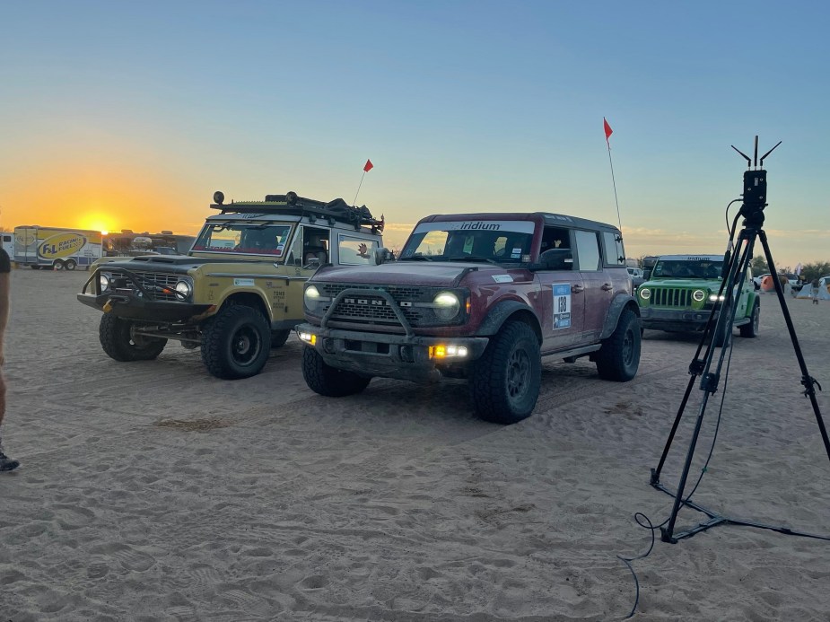 Ford Bronco models in the Rebelle Rally