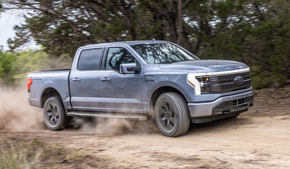 2022 Ford F-150 Lighting  off-roading 