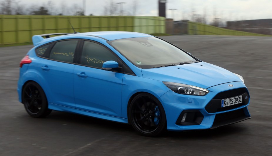 The Ford Focus RS is a fast AWD car with a manual transmission.