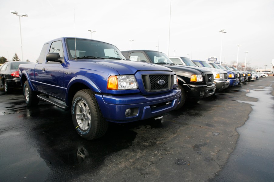 Ford Ranger trucks sit at a dealership, which used Ranger should you avoid?