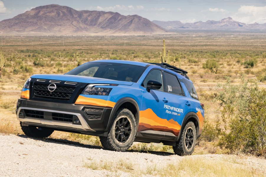 2023 Nissan Pathfinder Rock Creek Edition off-roading