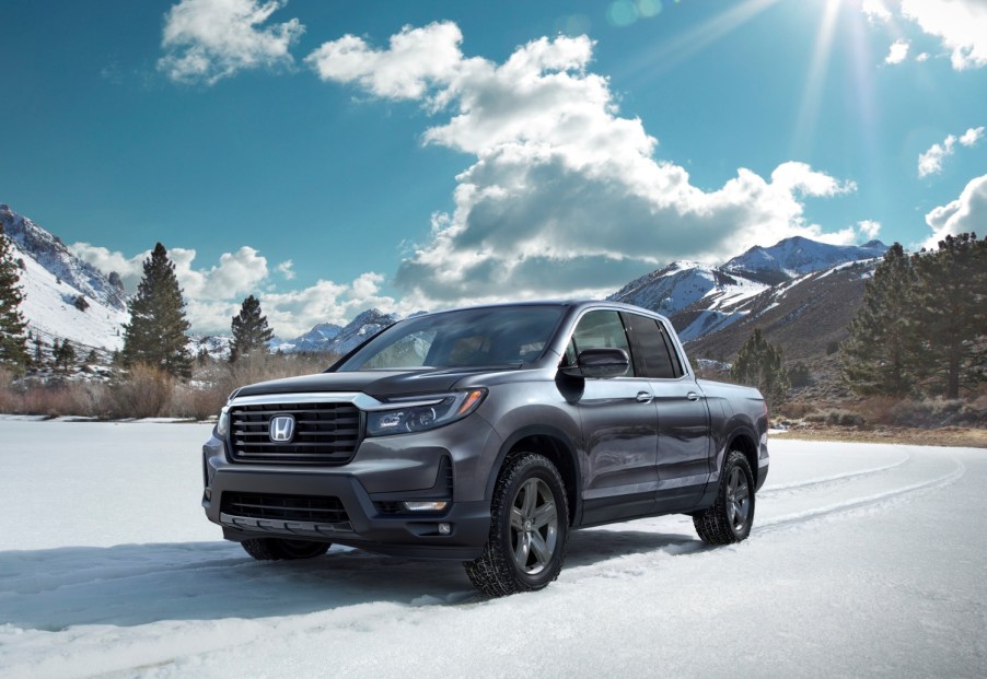 The best new midsize trucks include this Honda Ridgeline