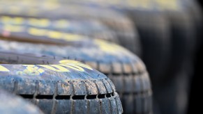 A set of tires for someone that may be buying new cars.