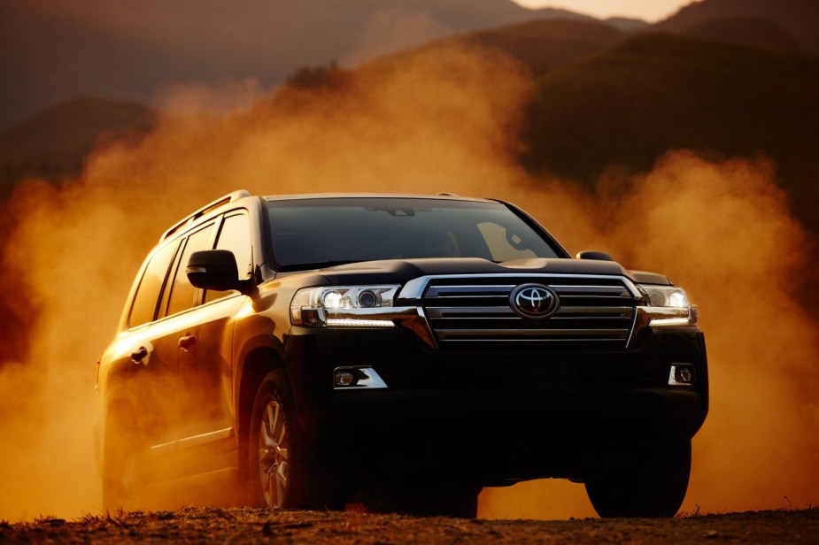 Front view of a 2020 Toyota Land Cruiser