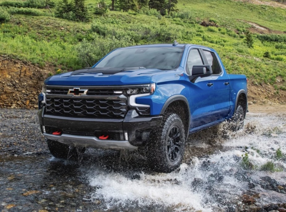 2022 Chevy Silverado 1500 ZR2 off-roading