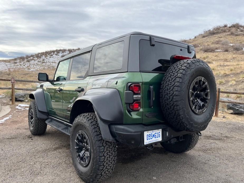 2022 Ford Bronco Raptor rear corner